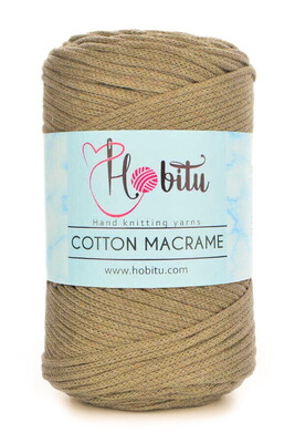 HOBİTU YARNS - HOBİTU COTTON MACRAME 168 Vizon