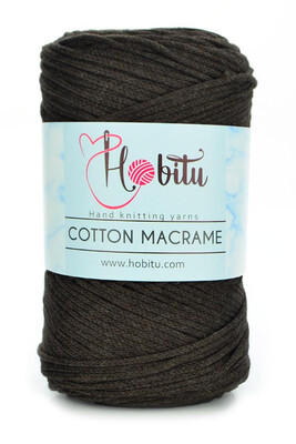 HOBİTU COTTON MACRAME 169 Koyu Kahve - Thumbnail