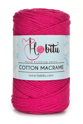 HOBİTU COTTON MACRAME 171 Fuşya - Thumbnail