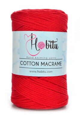 HOBİTU COTTON MACRAME 173 Kırmızı - Thumbnail