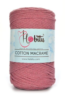 HOBİTU YARNS - HOBİTU COTTON MACRAME 192 Gül Kurusu