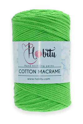 HOBİTU YARNS - HOBİTU COTTON MACRAME 202 Neon Yeşil