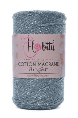 HOBİTU COTTON MACRAME BRİGHT 130 Havacı Mavi - Thumbnail