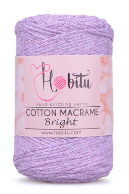 HOBİTU YARNS - HOBİTU COTTON MACRAME BRİGHT 134 Eflatun