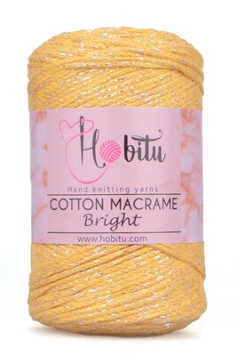 HOBİTU COTTON MACRAME BRİGHT 164 Sarı - Thumbnail