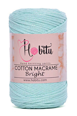 HOBİTU YARNS - HOBİTU COTTON MACRAME BRİGHT 175 Mint-Mint Sim