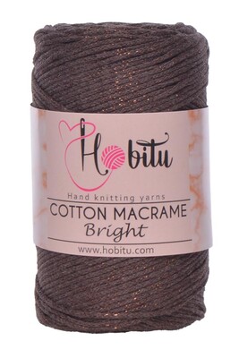 HOBİTU YARNS - HOBİTU COTTON MACRAME BRİGHT 169 Kahve-Bakır