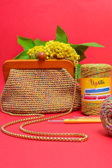 HOBİTU COTTON MACRAME MULTI COLOR 07 - 4