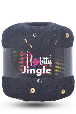 HOBİTU YARNS - HOBİTU JİNGLE 150A Siyah-Altın