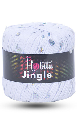 HOBİTU YARNS - HOBİTU JİNGLE 151 Beyaz-Gümüş