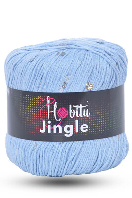 HOBİTU YARNS - HOBİTU JİNGLE 160 Bebe Mavi-Gümüş