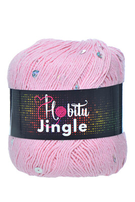 HOBİTU YARNS - HOBİTU JİNGLE 162 Pembe-Gümüş