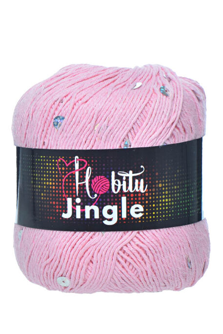 HOBİTU YARNS - HOBİTU JİNGLE 162 Pembe-Gümüş