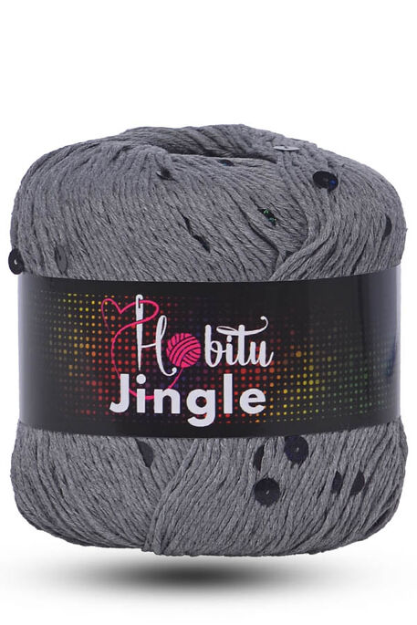HOBİTU YARNS - HOBİTU JİNGLE 174 Gri-Siyah