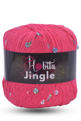 HOBİTU YARNS - HOBİTU JİNGLE 203G Fuşya-Gümüş