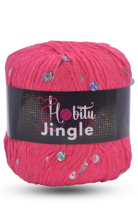 HOBİTU YARNS - HOBİTU JİNGLE 203G Fuşya-Gümüş