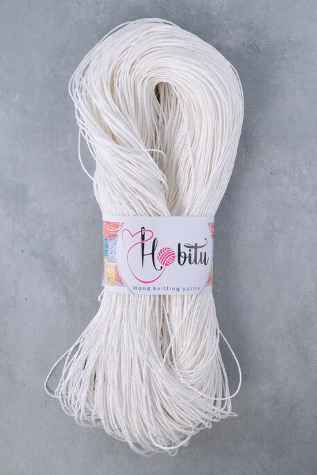 HOBİTU YARNS - HOBİTU KAĞIT İP 325 - 375 GR 300 Ekru