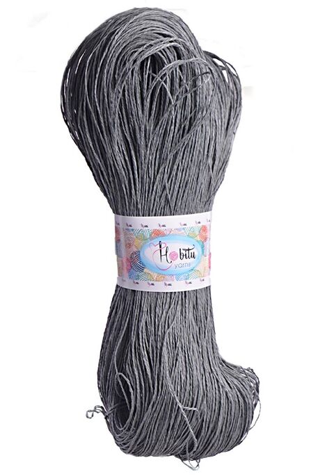 HOBİTU YARNS - HOBİTU KAĞIT İP 500-600 GR 064 Gri