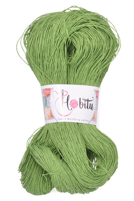 HOBİTU YARNS - HOBİTU KAĞIT İP 500-600 GR 155 Elma Yeşil