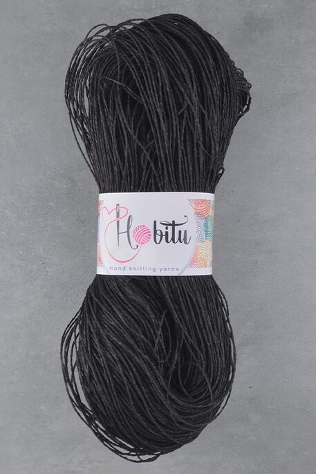 HOBİTU YARNS - HOBİTU KAĞIT İP 500-600 GR 217 Siyah