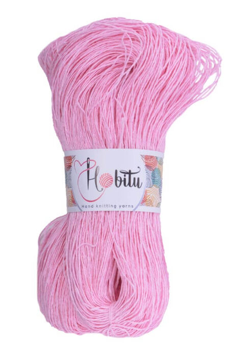 HOBİTU YARNS - HOBİTU KAĞIT İP 500-600 GR 2197 Pembe