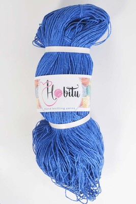 HOBİTU YARNS - HOBİTU KAĞIT İP 500-600 GR 252 Saks Mavi