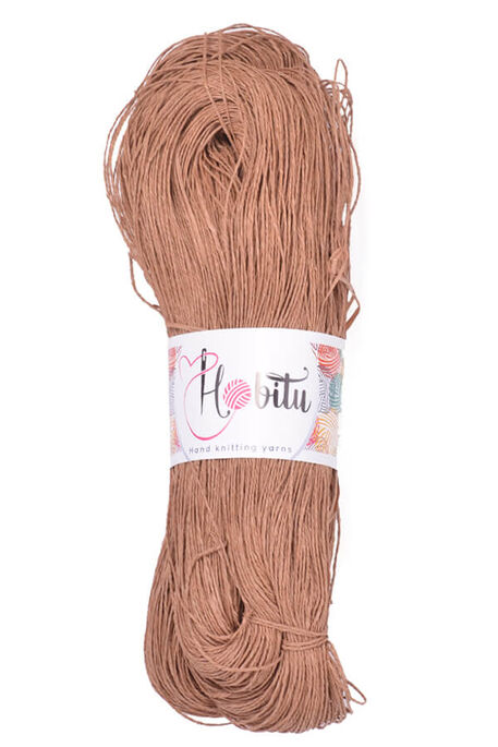 HOBİTU YARNS - HOBİTU KAĞIT İP 500-600 GR 261 Kızıl Kahve