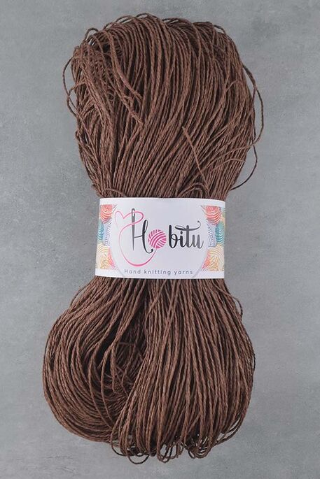 HOBİTU YARNS - HOBİTU KAĞIT İP 500-600 GR 493 Kahve
