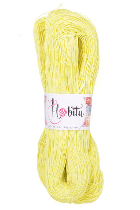 HOBİTU YARNS - HOBİTU KAĞIT İP 500-600 GR 688 Limon