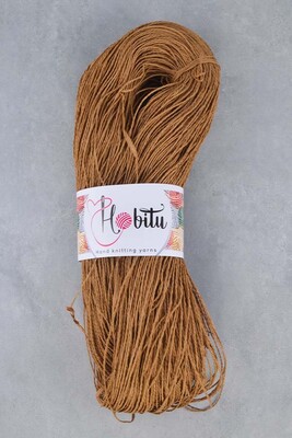 HOBİTU YARNS - HOBİTU KAĞIT İP 500-600 GR 042 Koyu Kamel