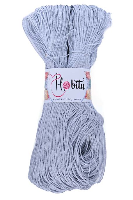 HOBİTU YARNS - HOBİTU KAĞIT İP 500-600 GR 224 Açık Gri