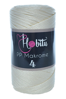 HOBİTU YARNS - HOBİTU MAKROME 200GR NO:4 010 Vanilya