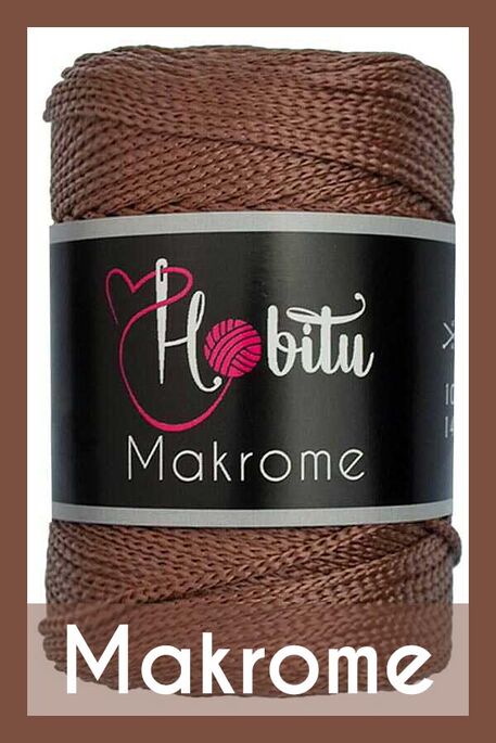 HOBİTU YARNS - HOBİTU MAKROME 205 Kahverengi