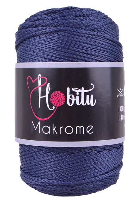 HOBİTU YARNS - HOBİTU MAKROME 262 Lacivert