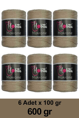 HOBİTU YARNS - HOBİTU MAKROME 600 GR 6 Lİ PAKET 037 Kese Kağıdı