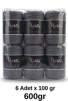 HOBİTU MAKROME 600 GR 6 Lİ PAKET 069 Füme