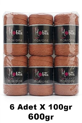 HOBİTU MAKROME 600 GR 6 Lİ PAKET 071 Pişmiş Ayva