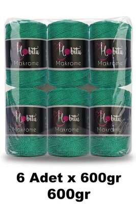 HOBİTU YARNS - HOBİTU MAKROME 600 GR 6 Lİ PAKET 175 Benetton