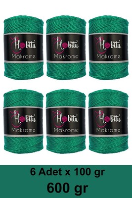 HOBİTU YARNS - HOBİTU MAKROME 600 GR 6 Lİ PAKET 175 Benetton