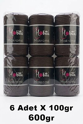 HOBİTU MAKROME 600 GR 6 Lİ PAKET 210 Bitter