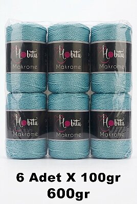 HOBİTU MAKROME 600 GR 6 Lİ PAKET 222 Gökyüzü