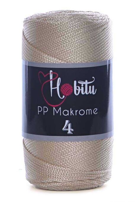 HOBİTU YARNS - HOBİTU MAKROME 200gr NO:4 030 Açık Bej