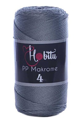 HOBİTU YARNS - HOBİTU MAKROME 200gr NO:4 064 Gri