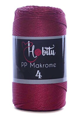 HOBİTU YARNS - HOBİTU MAKROME 200gr NO:4 114 Bordo