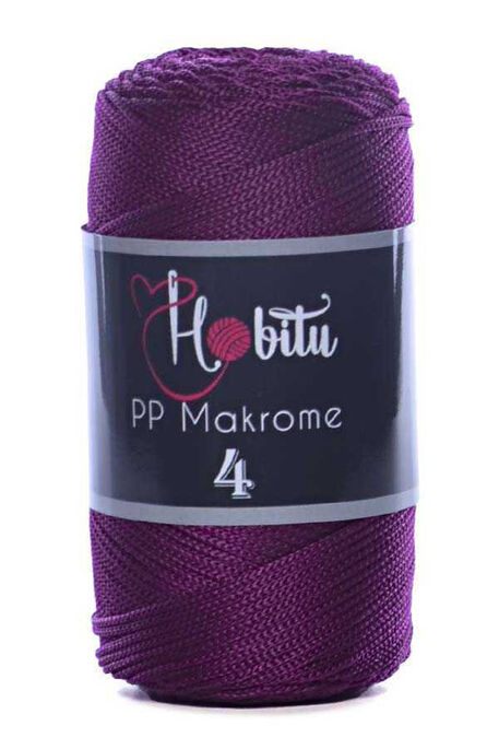 HOBİTU YARNS - HOBİTU MAKROME 200gr NO:4 160 Mürdüm