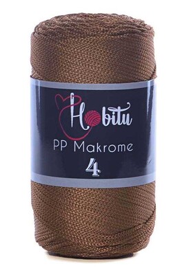 HOBİTU YARNS - HOBİTU MAKROME 200gr NO:4 200 Kızıl Kahve