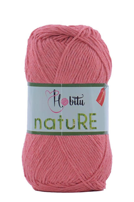 HOBİTU YARNS - HOBİTU NATURE 166 NAR ÇİÇEĞİ