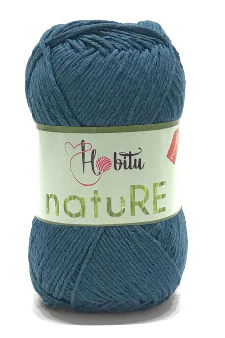 HOBİTU YARNS - HOBİTU NATURE 212 Kot Mavi