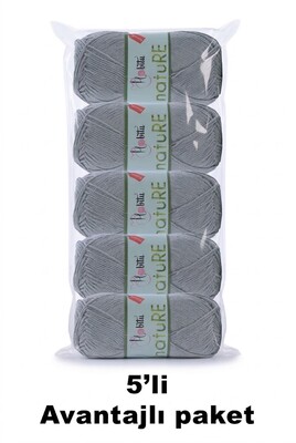 HOBİTU YARNS - HOBİTU NATURE 5 Lİ PAKET 106 Çağla Yeşili