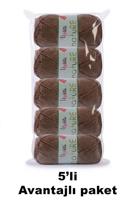 HOBİTU NATURE 5 Lİ PAKET 118 Açık Kahve - 1